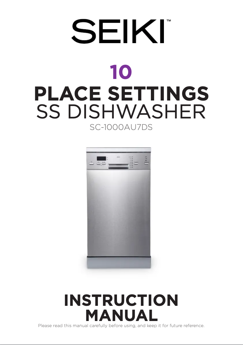 Image de la première page du manuel de l'appareil SC-1000AU7DS