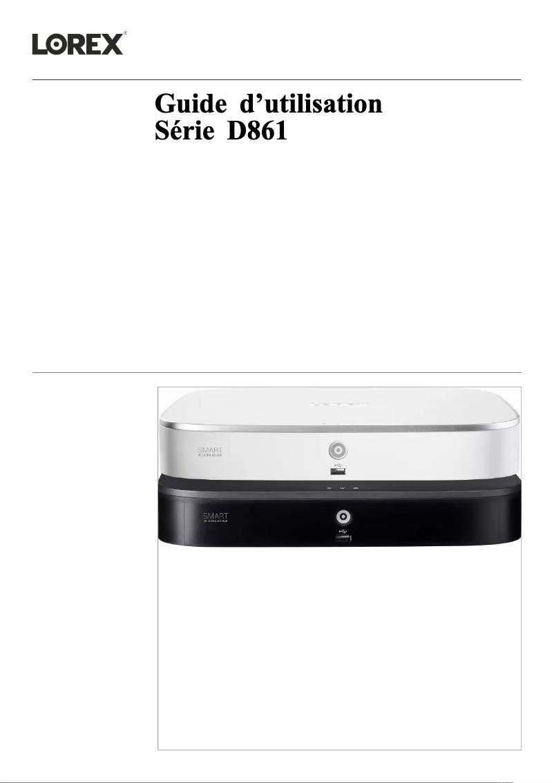 Page n°1 - Manuel utilisateur Lorex D861