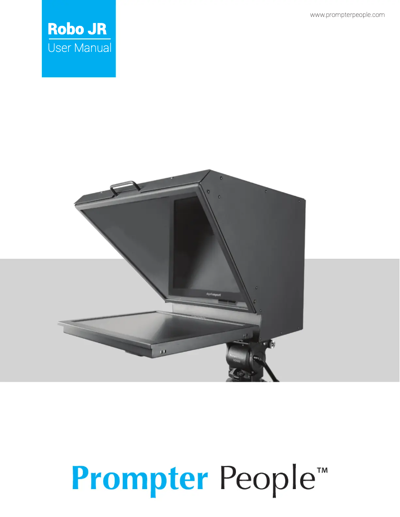 Page 1 de la notice Manuel utilisateur Prompter People Robo JR