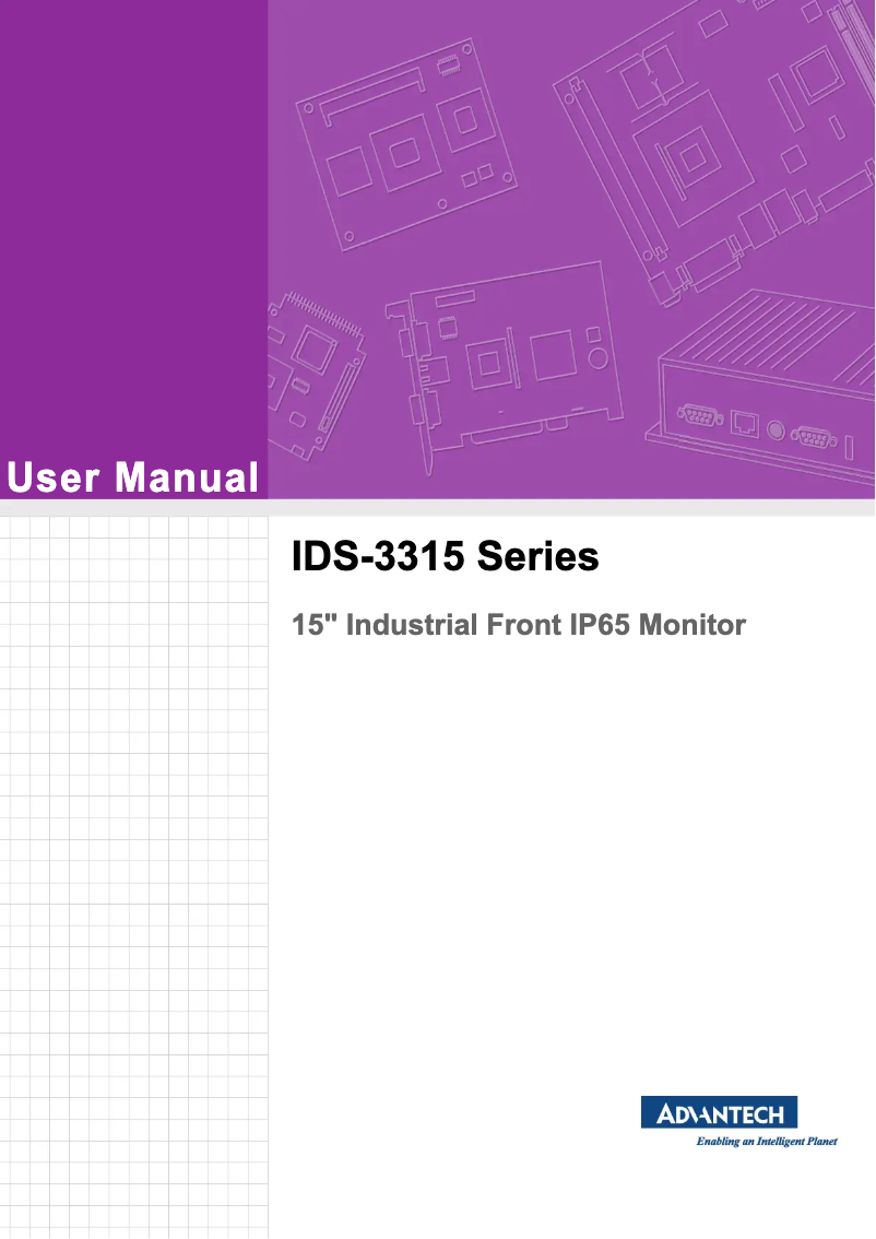 Page n°1 - Manuel utilisateur Advantech IDS-3315R-50XGA1