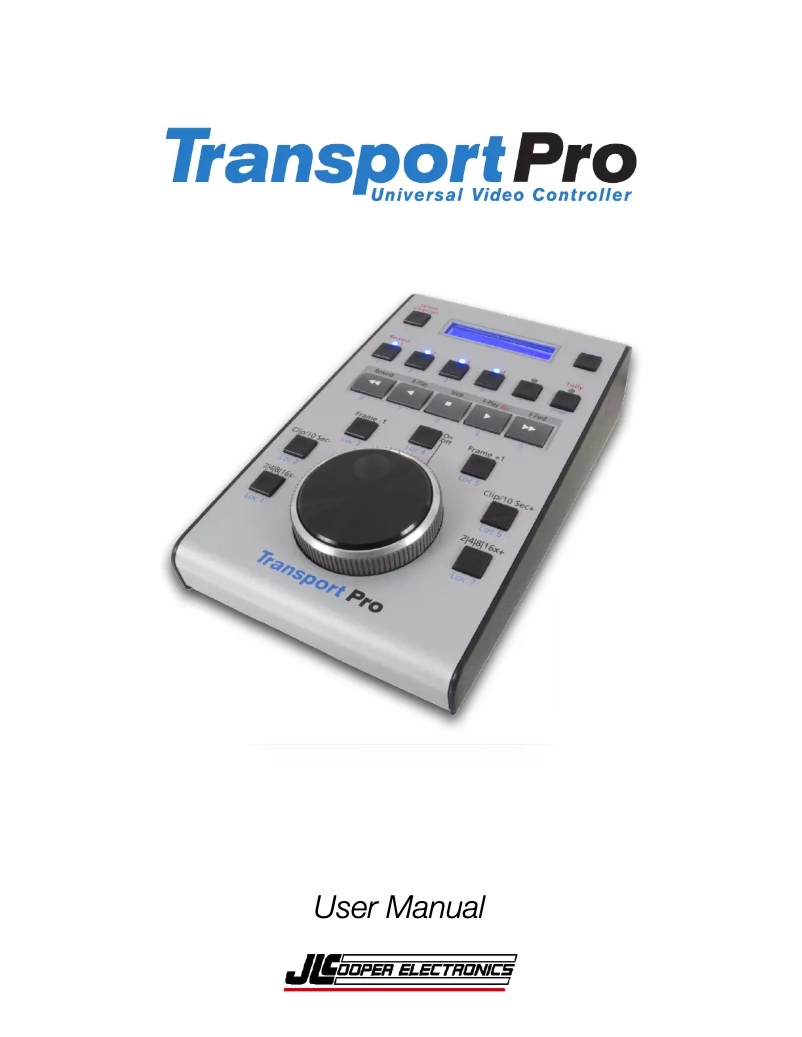 Image de la première page du manuel de l'appareil TransportPro