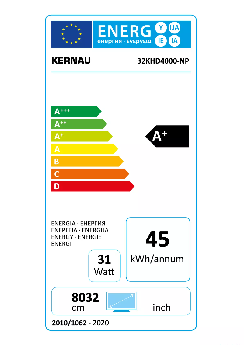 Page n°1 - Manuel utilisateur Kernau 32 KHD 4000 NP