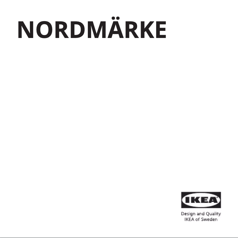 Image de la première page du manuel de l'appareil NORDMARKE