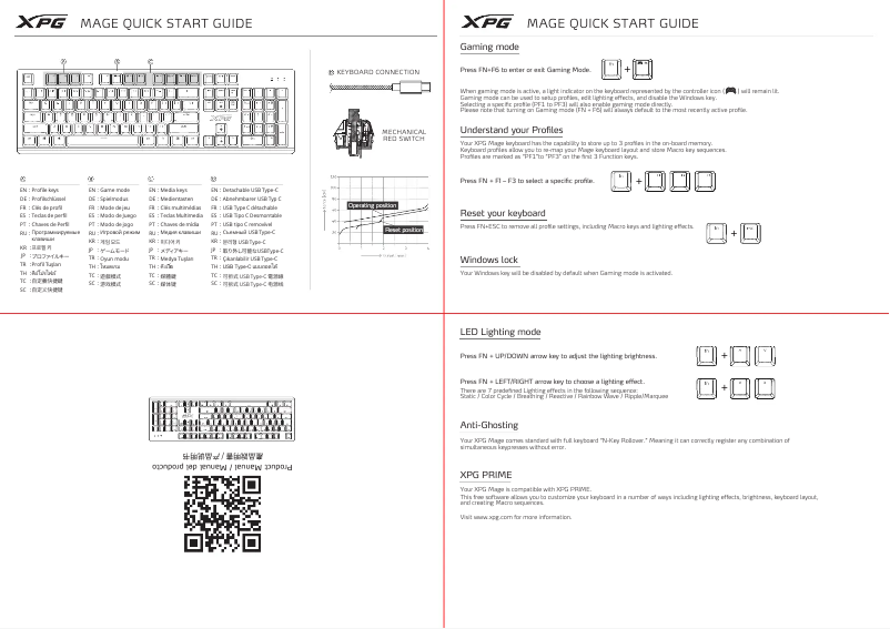 Page n°1 - Manuel utilisateur XPG MAGE