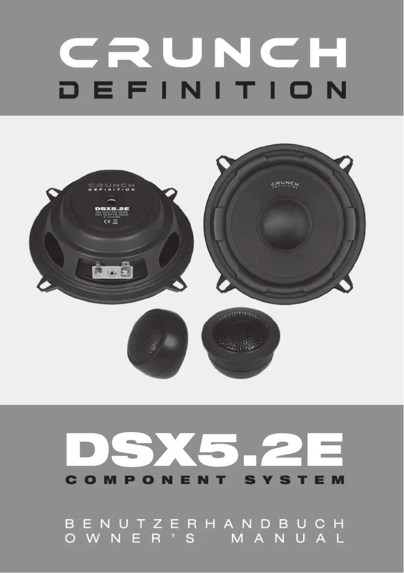 Image de la première page du manuel de l'appareil DSX5.2E