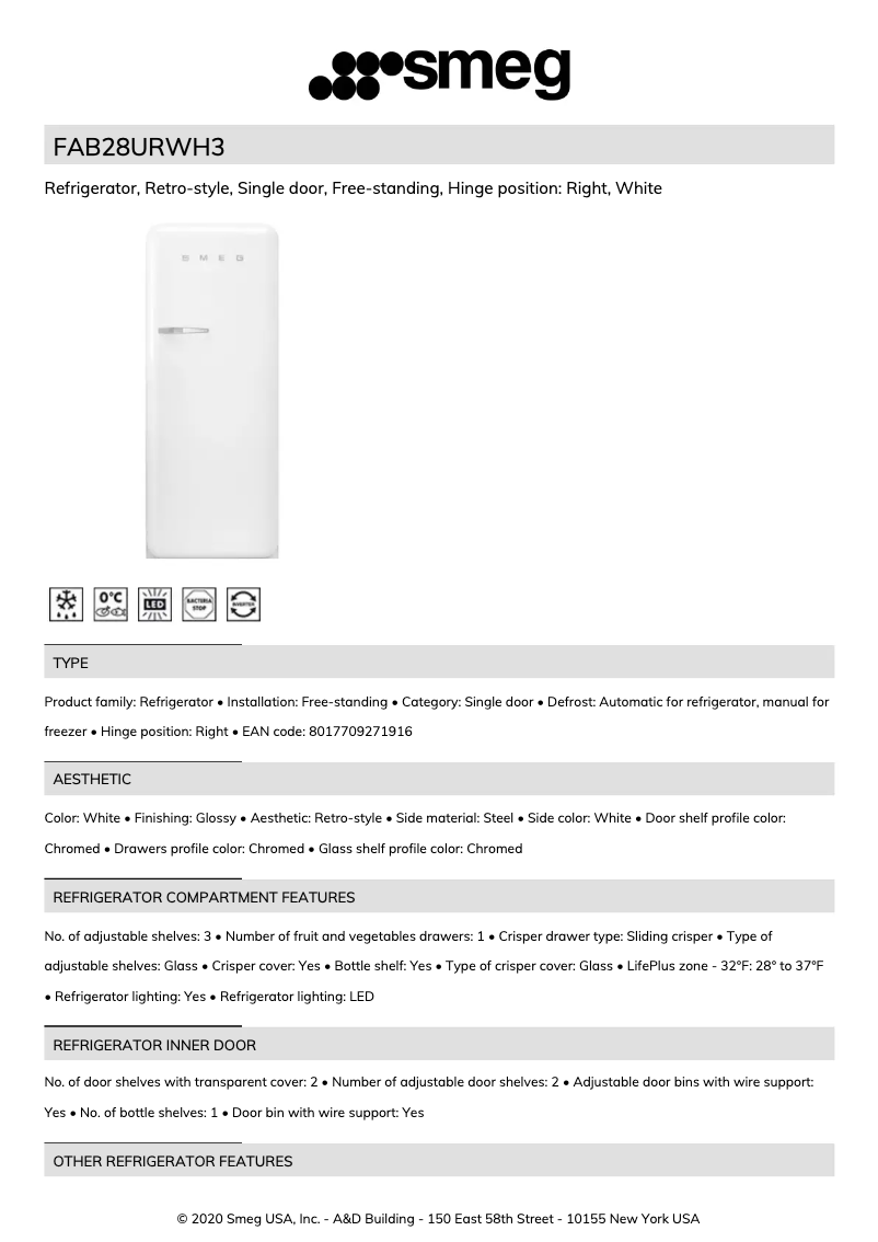 Image de la première page du manuel de l'appareil FAB28URWH3