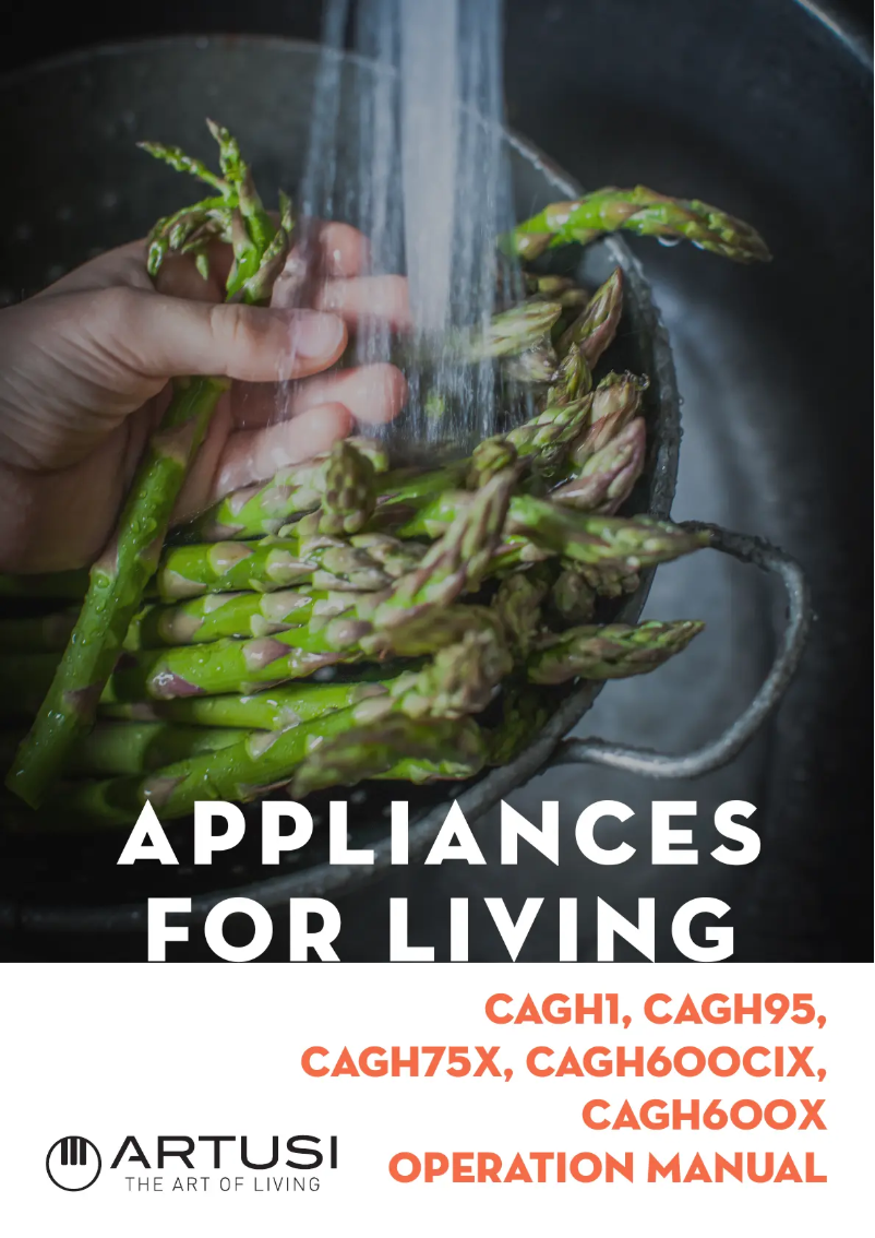 Page 1 de la notice Manuel utilisateur Artusi CAGH75X