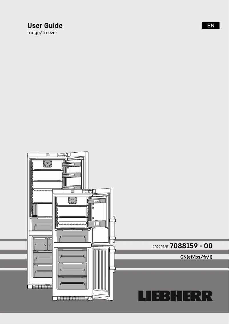 Page 1 de la notice Manuel utilisateur Liebherr CNef 4845 Comfort