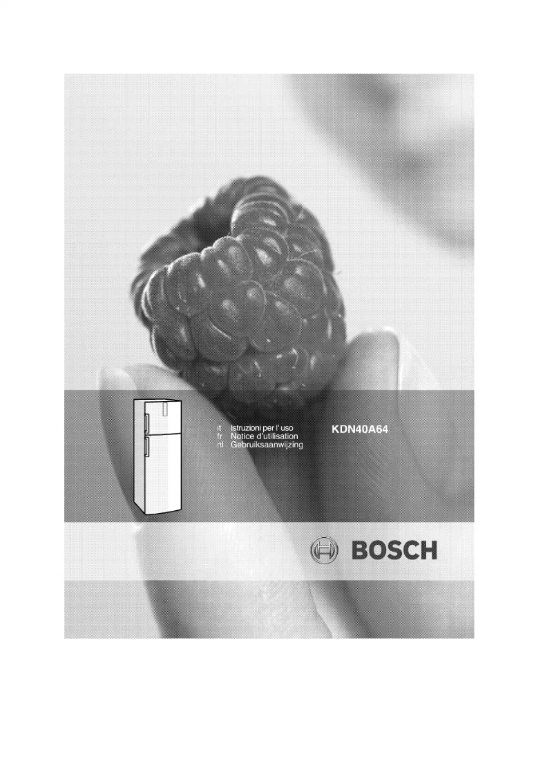 Page n°1 - Manuel utilisateur Bosch KDN40A64