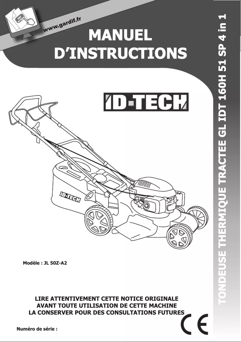 Image de la première page du manuel de l'appareil JL 50Z-A2