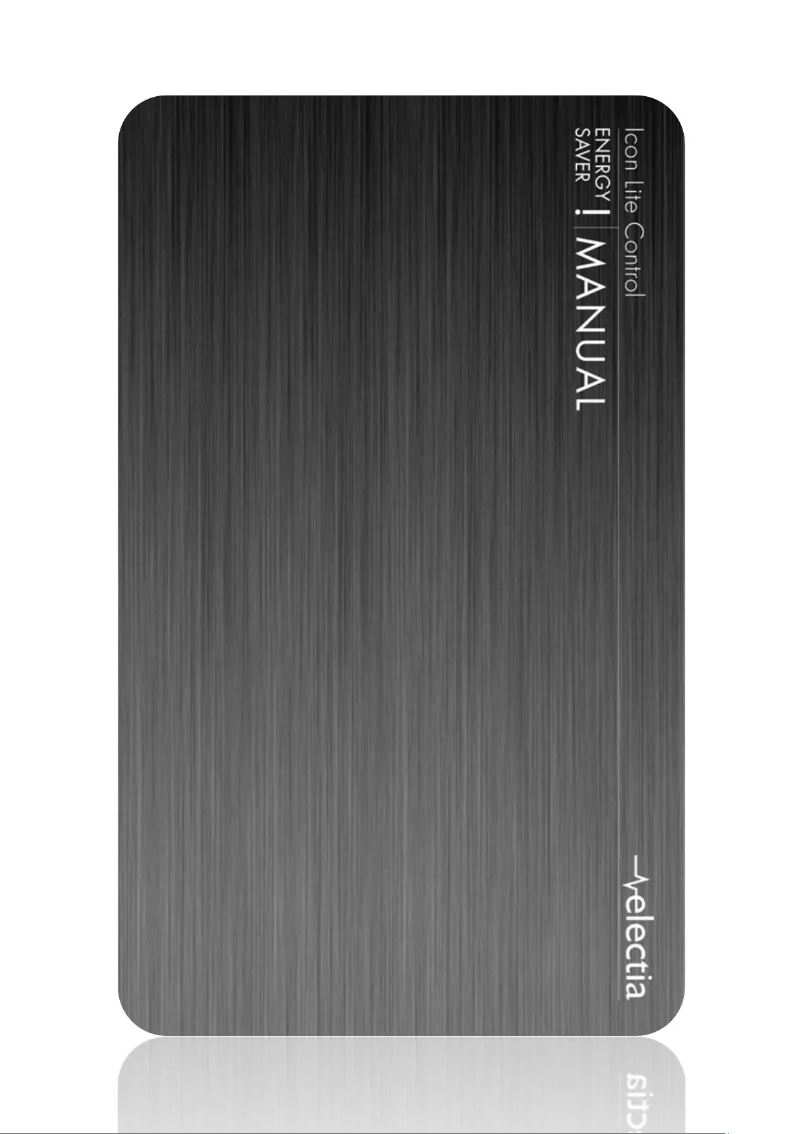 Page 1 de la notice Manuel utilisateur Electia Icon Lite Control