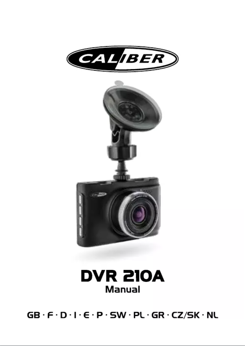 Image de la première page du manuel de l'appareil DVR210A