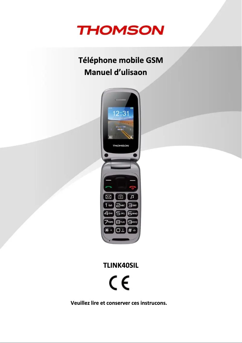 Image de la première page du manuel de l'appareil Tlink 40