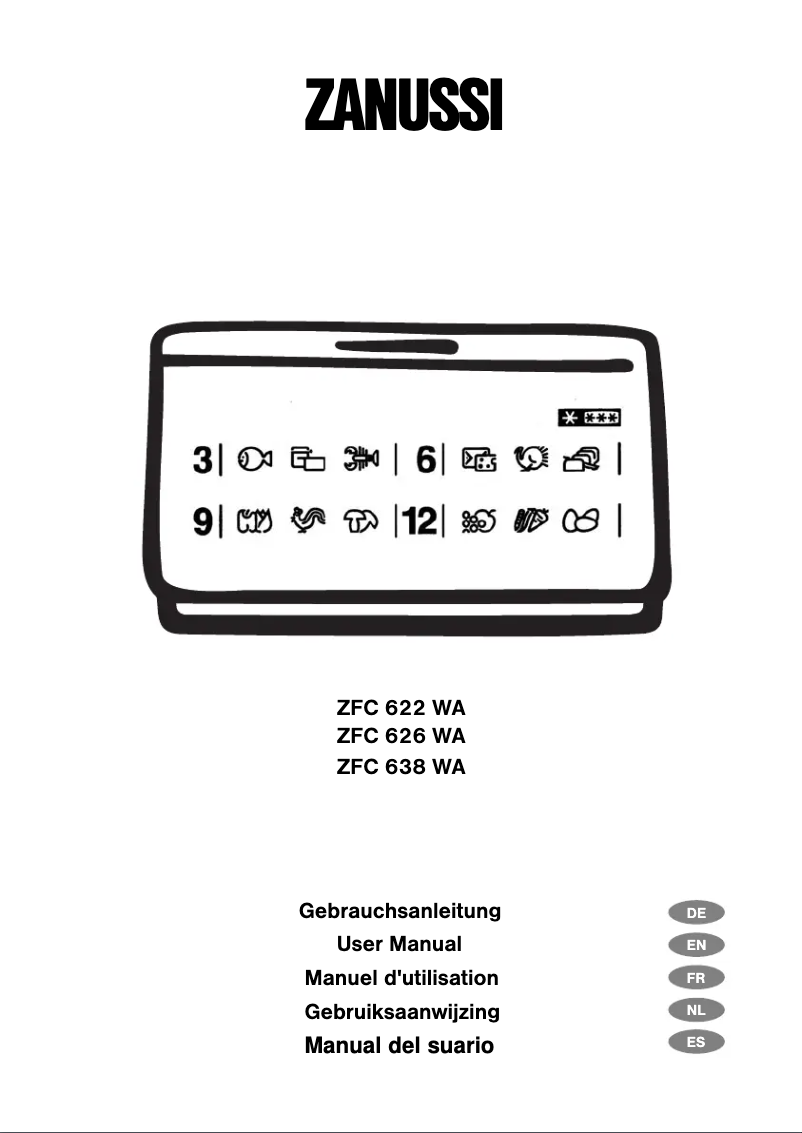 Page n°1 - Manuel utilisateur Zanussi ZFC 626 WA