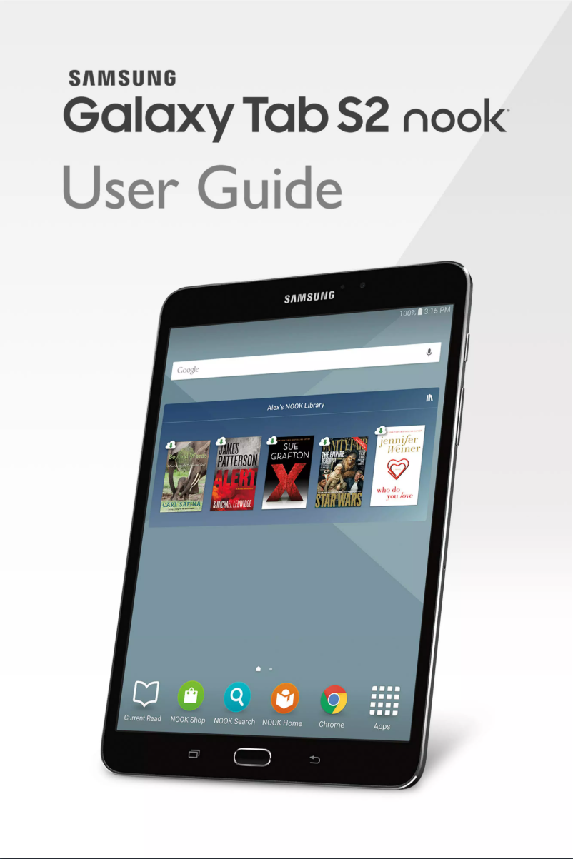 Page 1 de la notice Manuel utilisateur Samsung Galaxy Tab S2 Nook