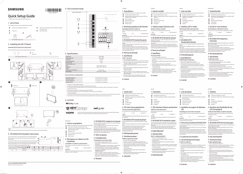 Page 1 de la notice Manuel utilisateur Samsung HG32CF800EU