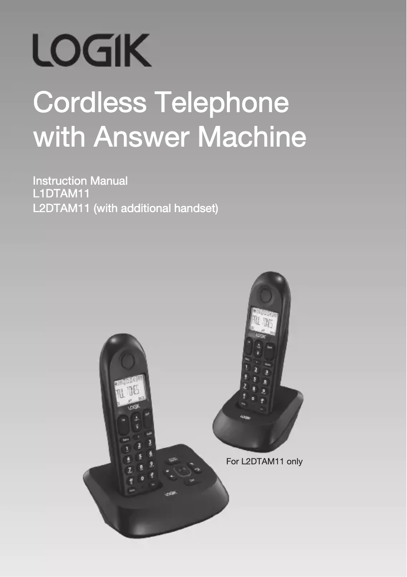 Página 1 del manual Manual de usuario Logik L1DTAM11