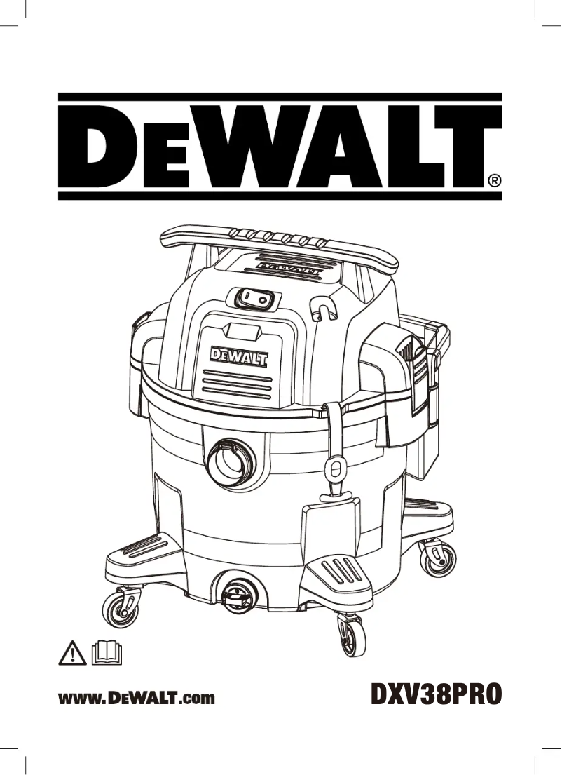 Page n°1 - Manuel utilisateur DeWalt DXV38PRO