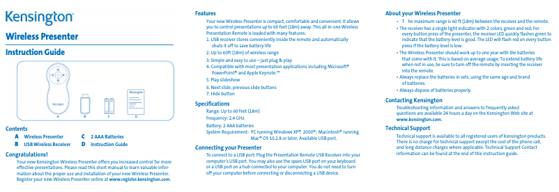 Image de la première page du manuel de l'appareil K33084