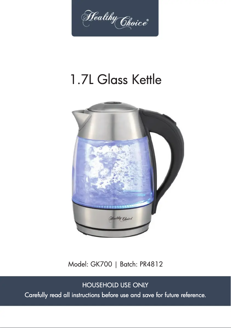 Image de la première page du manuel de l'appareil GK700