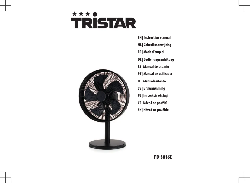 Image de la première page du manuel de l'appareil PD-3816E