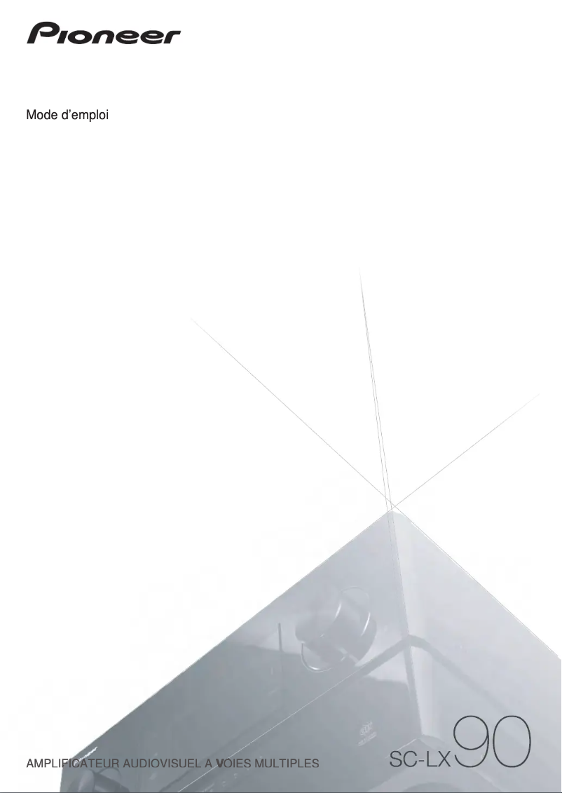 Page n°1 - Manuel utilisateur Pioneer SC-LX90