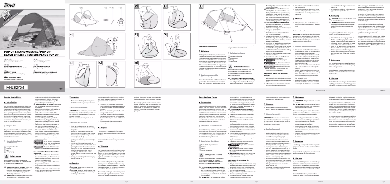 Page n°1 - Manuel utilisateur Crivit IAN 282754