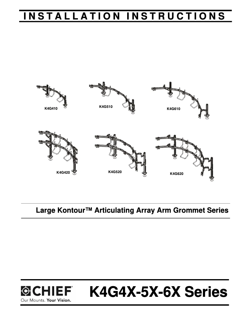 Page n°1 - Manuel utilisateur Chief K4G420B
