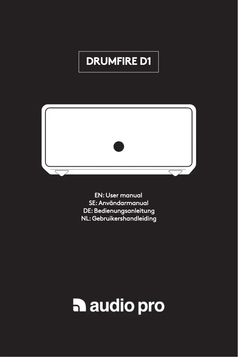 Page 1 de la notice Manuel utilisateur Audio Pro Drumfire D1