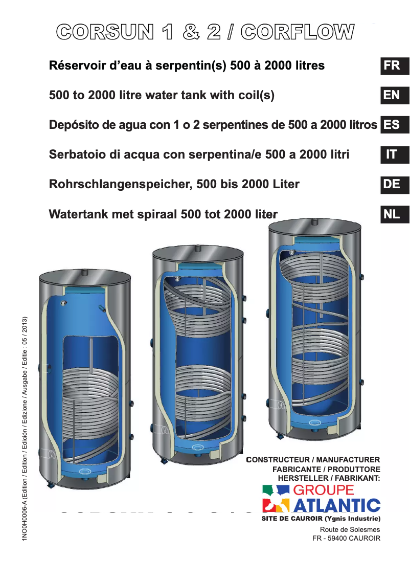 Image de la première page du manuel de l'appareil Corsun 2
