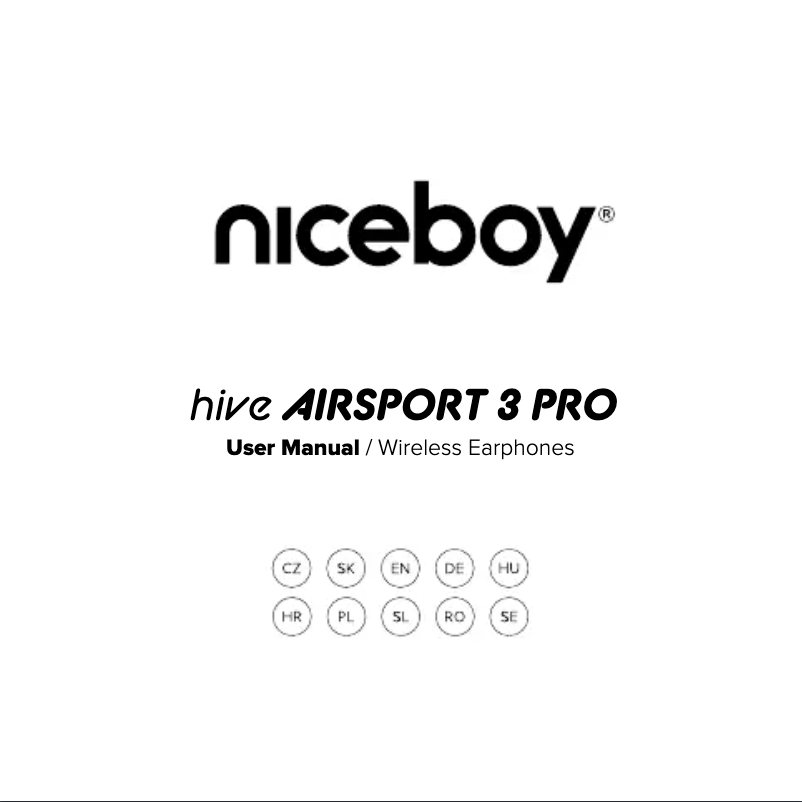 Page 1 de la notice Manuel utilisateur Niceboy HIVE Airsport 3 PRO