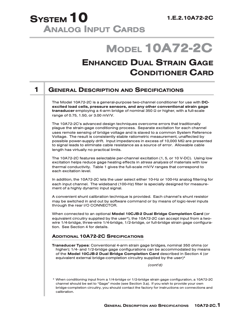 Page 1 de la notice Manuel utilisateur Daytronic 10A72-2C