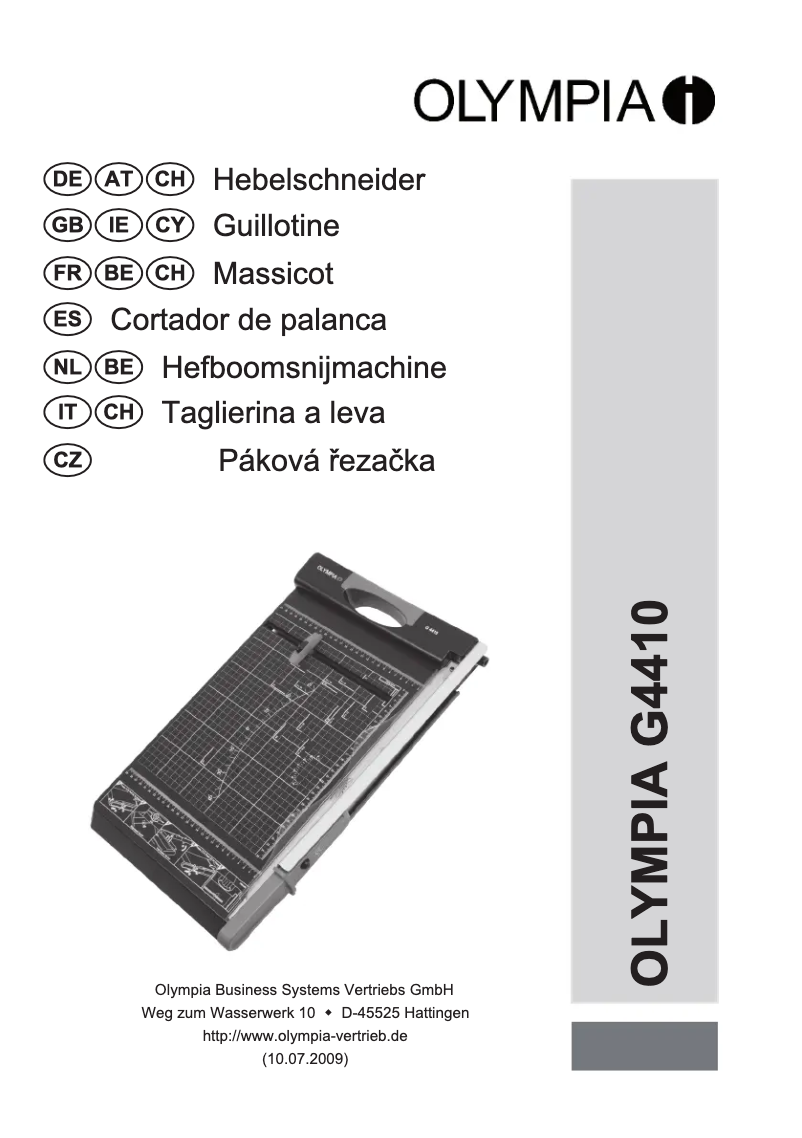 Image de la première page du manuel de l'appareil G 4410