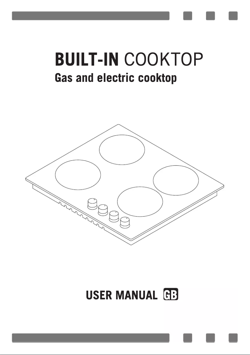 Page 1 of the manual User Manual Candy CMG3H1B