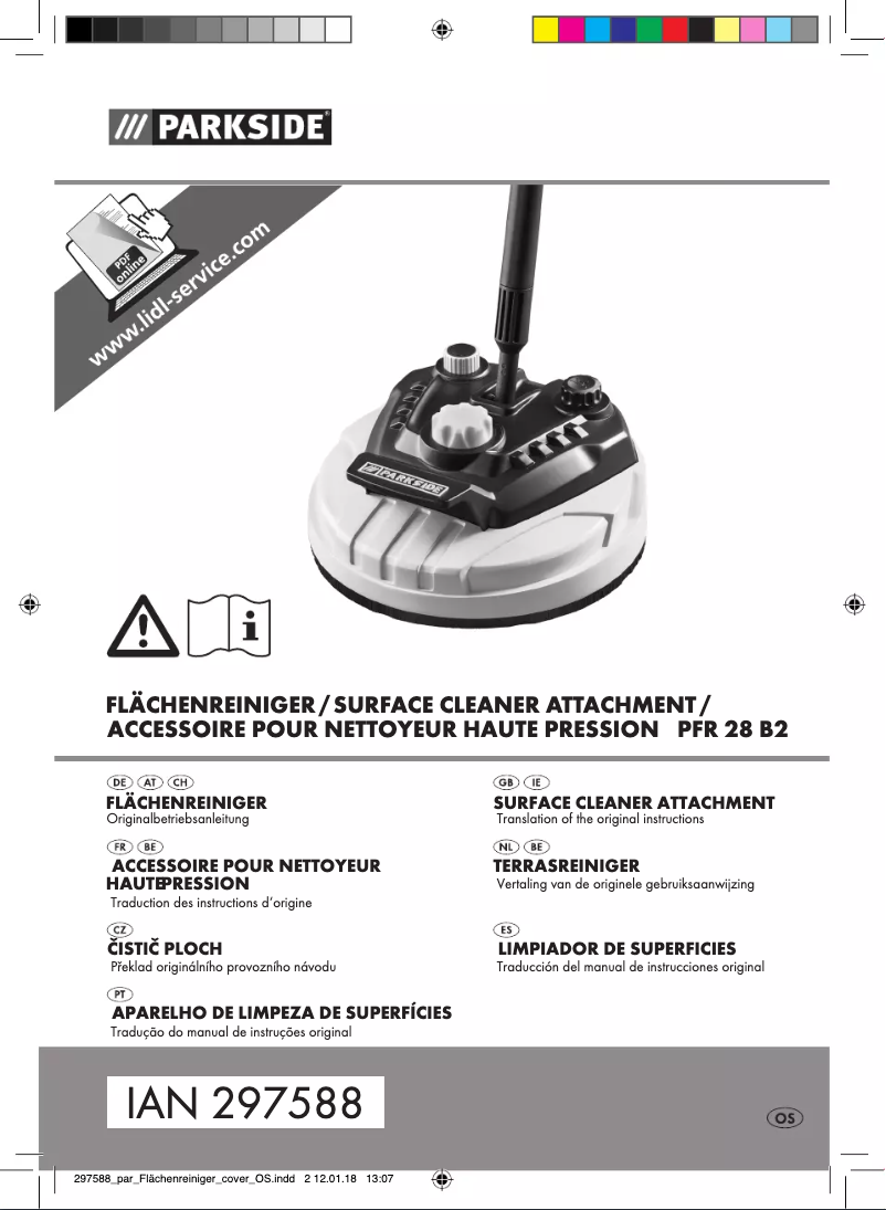 Página 1 del manual Manual de usuario Parkside PFR 28 B2