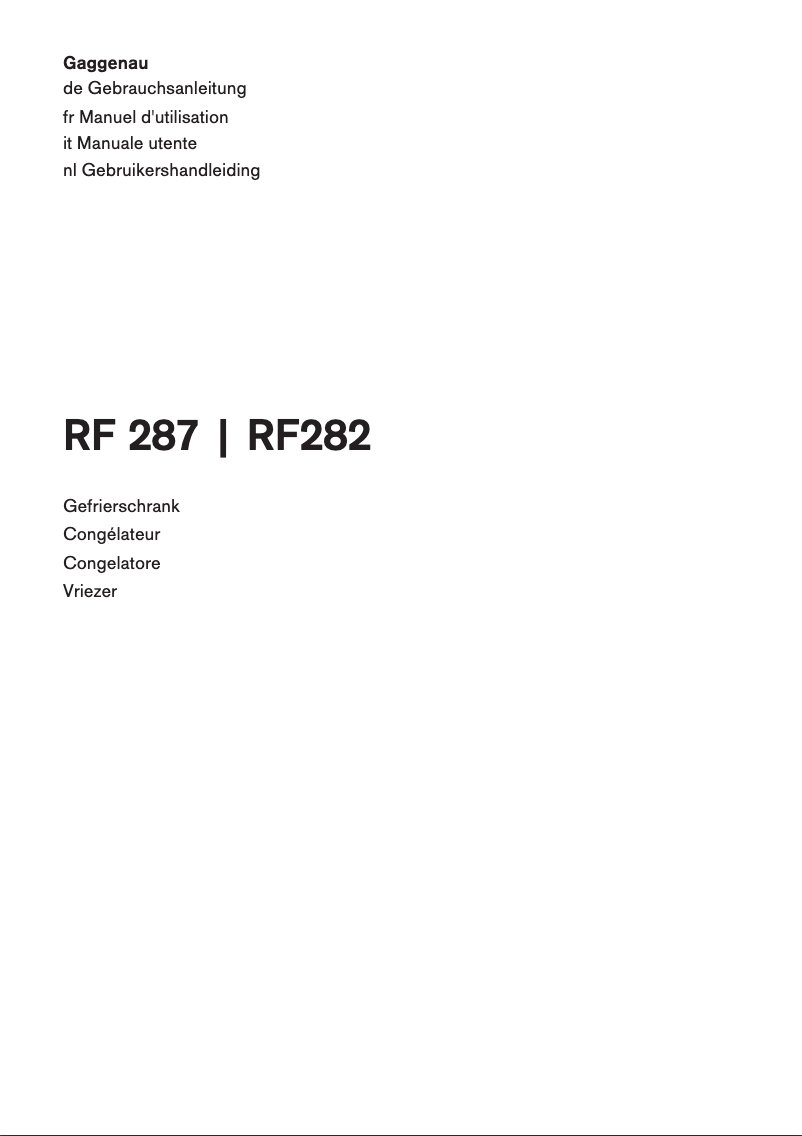 Imagen de la primera página del manual del dispositivo RF282306
