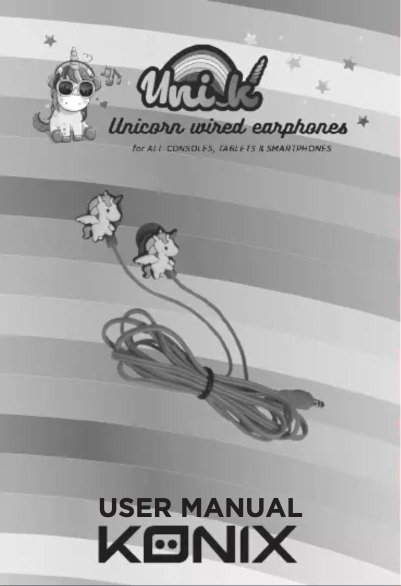Page n°1 - Manuel utilisateur Konix Unik