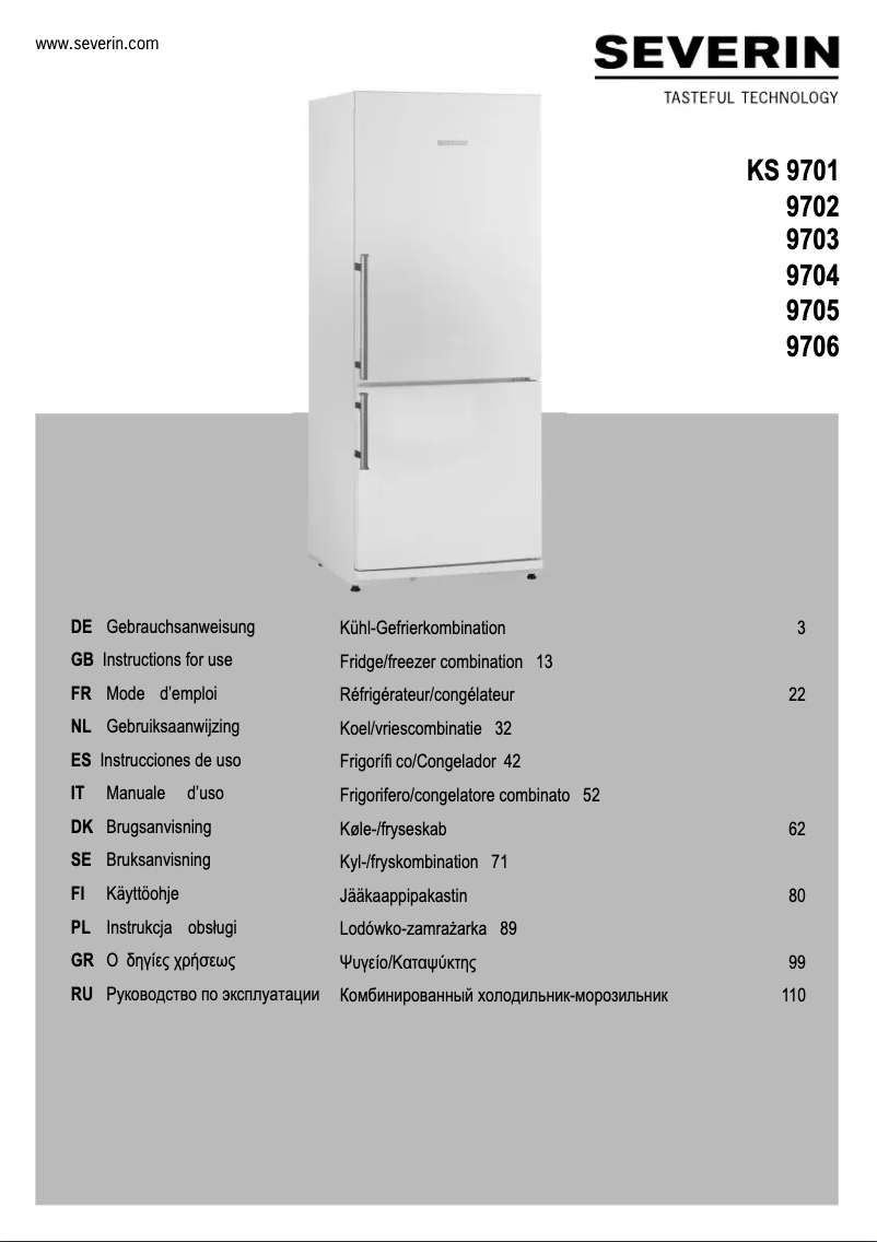 Image de la première page du manuel de l'appareil KS 9705