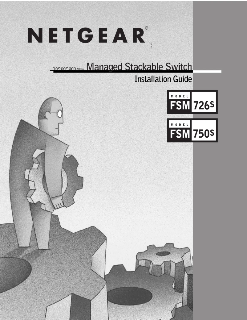 Page n°1 - Guide d'installation Netgear FSM726S
