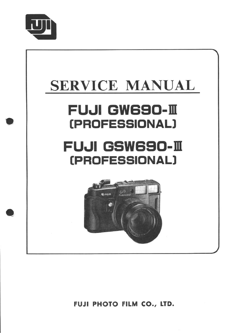 Page n°1 - Manuel utilisateur Fuji Professional GSW690III
