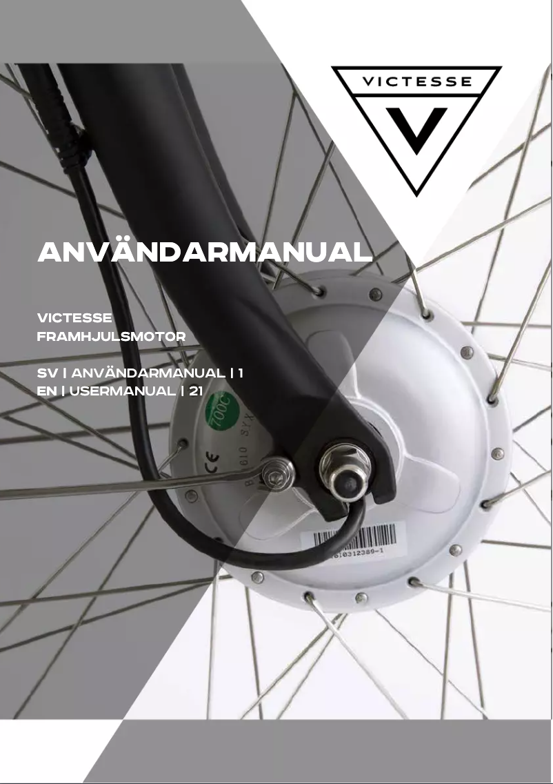 Page 1 de la notice Manuel utilisateur Victesse Atlas N3 HF