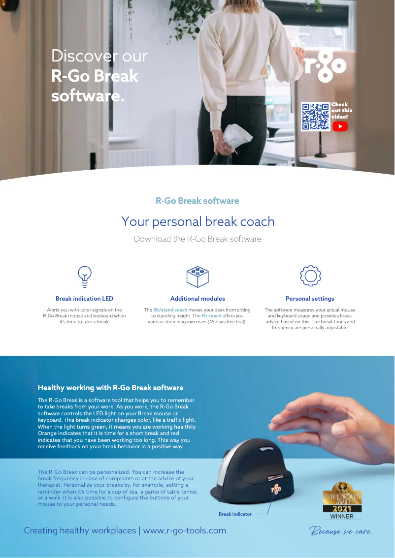 Page n°1 - Fiche technique R-Go Tools Break software