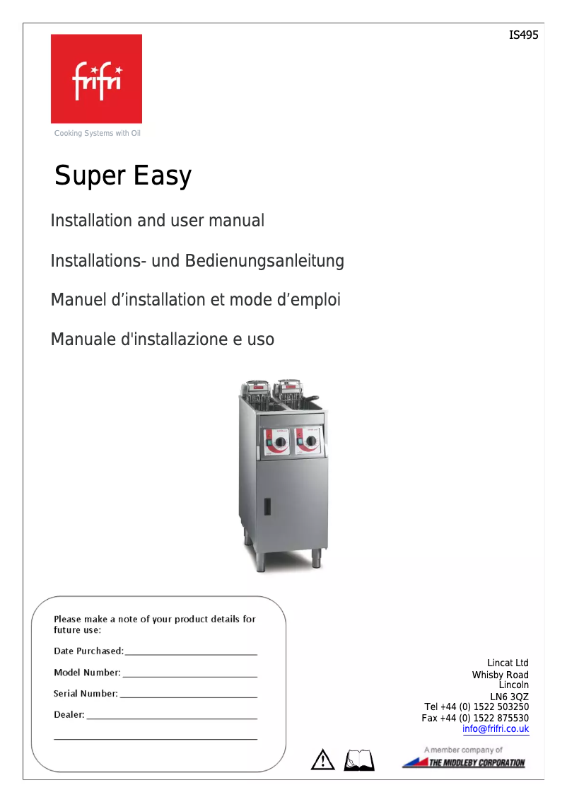 Page n°1 - Manuel utilisateur Frifri Super Easy