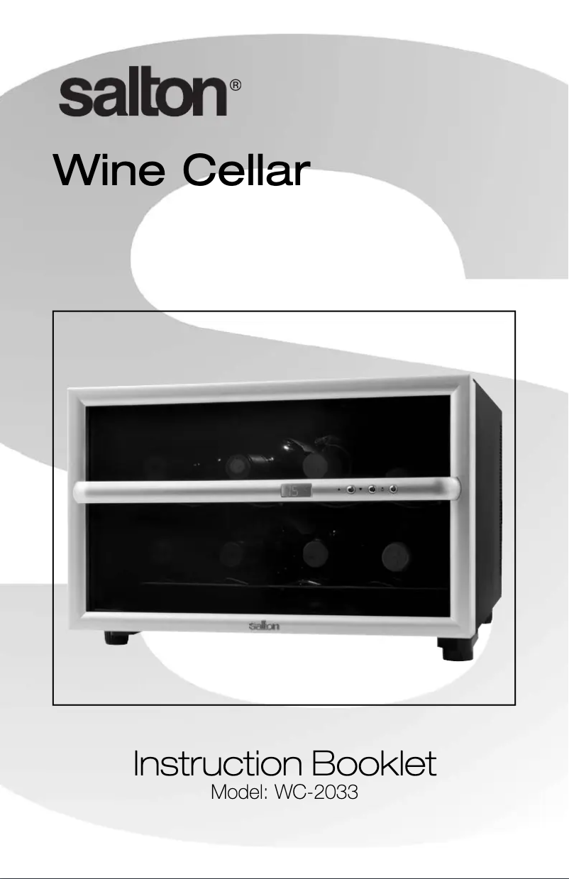 Página 1 del manual Manual de usuario Salton WC-2033