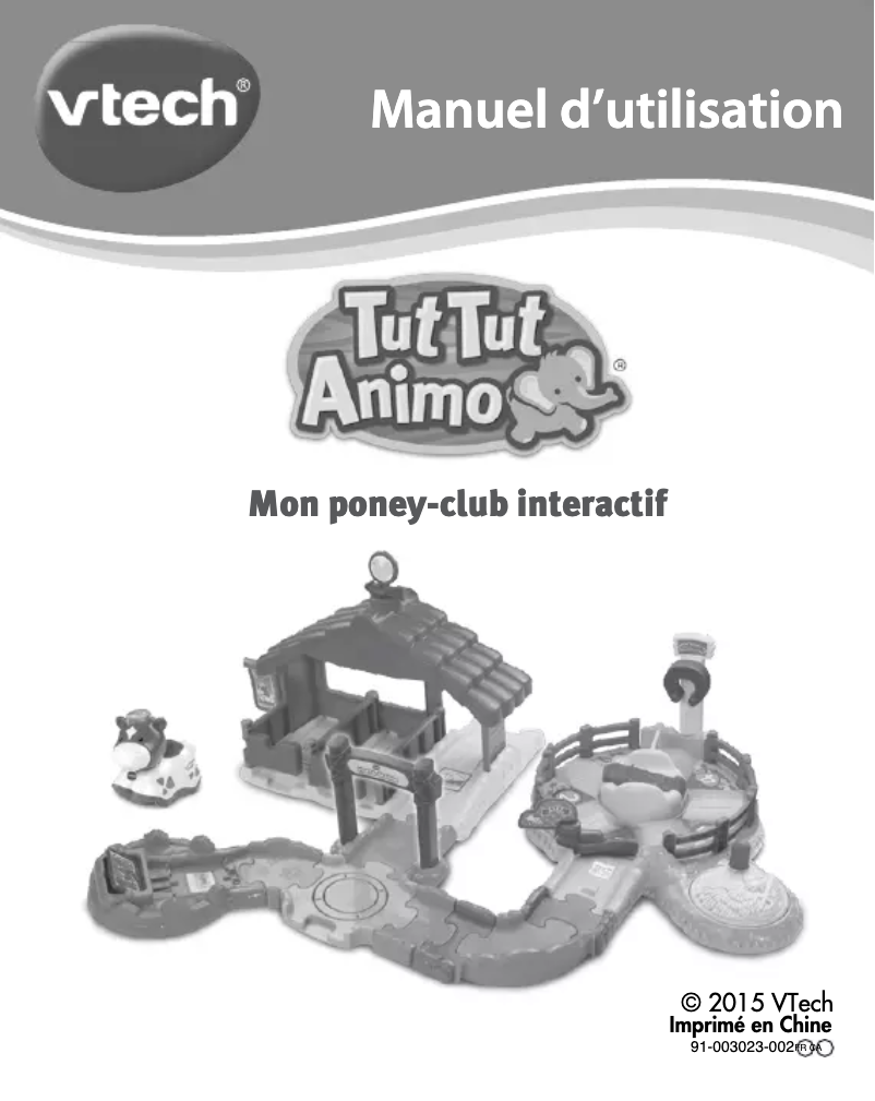 Page 1 de la notice Manuel utilisateur Vtech Mon poney-club interactif