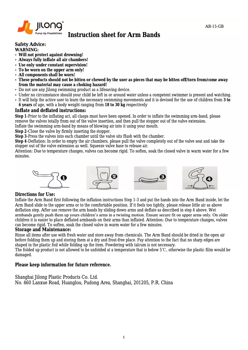 Page 1 de la notice Manuel utilisateur JILONG JL042196NPF