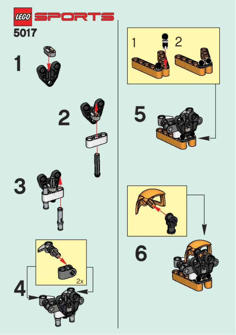 Page 1 de la notice Manuel utilisateur Lego HOCHEY HEADSHOX