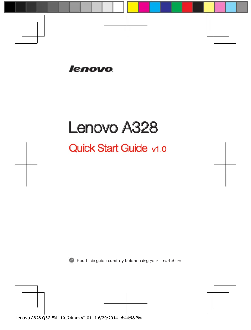 Page 1 de la notice Manuel utilisateur Lenovo A328