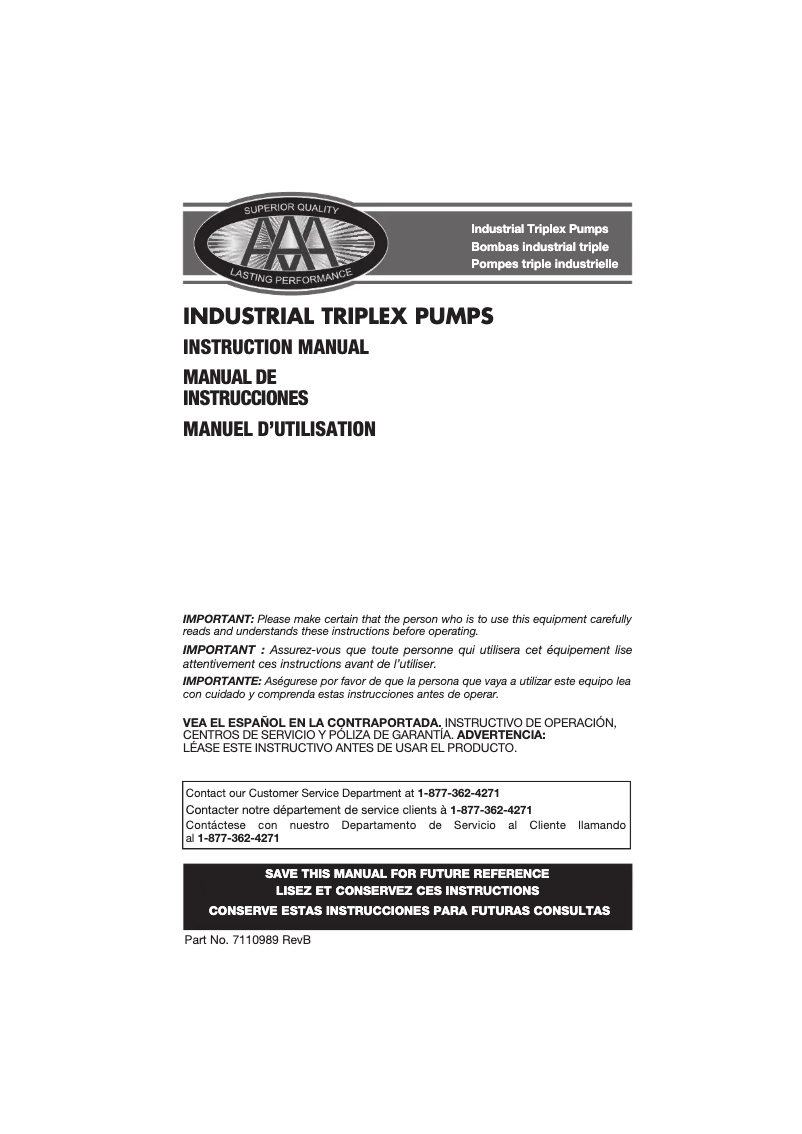 Image de la première page du manuel de l'appareil 90058