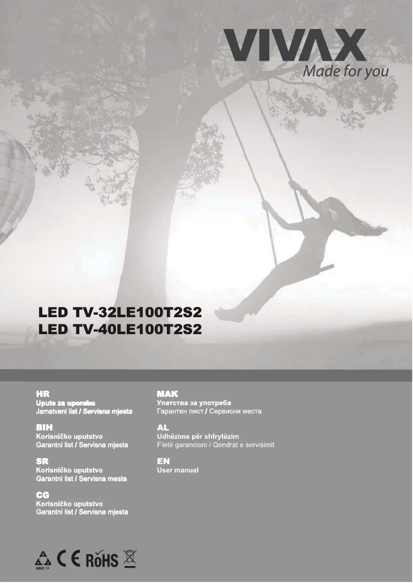 Image de la première page du manuel de l'appareil TV-40LE100T2S2